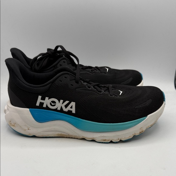 Hoka ARAHI 8 men’s 9 2E wide shoe Black and Teal Athletic Shoes S19